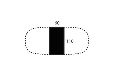 Conset - Tillægsplade til mødebord 60x110 (Laminat - Sort)Sort Laminat -