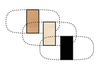 Conset - Tillægsplader til mødebord 60x110 (Finer/laminat - flere farver) -