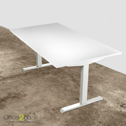 Basic hævesænkebord  -  med hvidt stel