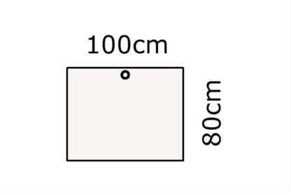 Conset - Rektangulær bordplade 100x80 (Melamin - hvid)Hvid melamin -