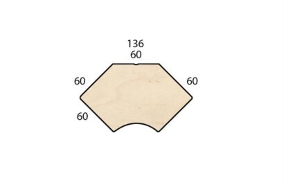 Conset - Special bordplade 136x82 (Finer - Ahorn)Ahorn Finer -