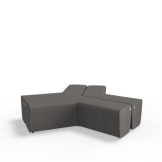 Kulik System - Boomerang - Loungesofa - Silver -