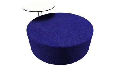 Loungepuf med bord (Stor Ø135)Blue -  -