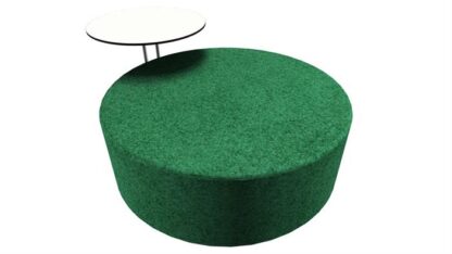 Loungepuf med bord (Stor Ø135)Green -  -