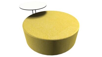 Loungepuf med bord (Stor Ø135)Lime -  -