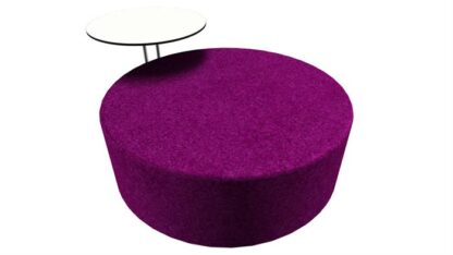 Loungepuf med bord (Stor Ø135)Purple -  -