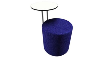 Loungepuf med bord (Lille Ø45)Blue -  -