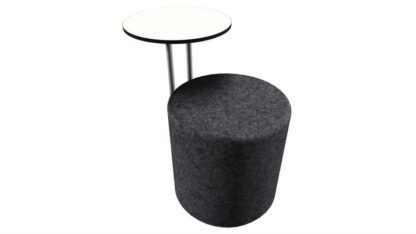 Loungepuf med bord (Lille Ø45)Dark grey -  -