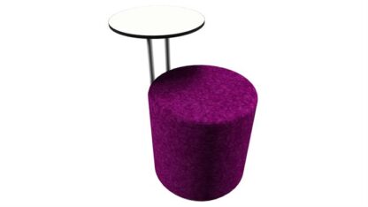 Loungepuf med bord (Lille Ø45)Purple -  -