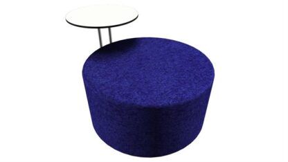 Loungepuf med bord (Mellem Ø90)Blue -  -