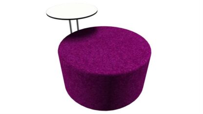 Loungepuf med bord (Mellem Ø90)Purple -  -