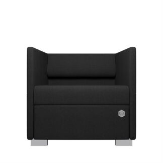 Kulik System - Lounge Line - Akustiksofa - Black Graphite -