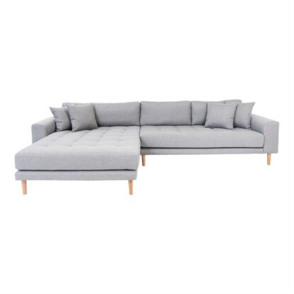 House Nordic - Lido - Venstrevendt sofa m. 4 puder (lysegrå) -