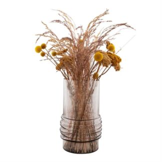 House Nordic - Bova - Vase (røgfarvet glas) -