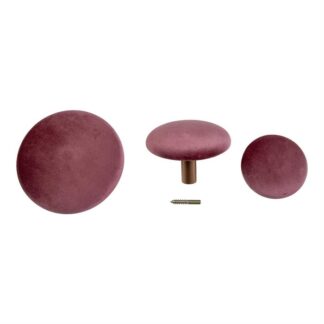 House Nordic - Giza - Sæt á 3 knobs (rosa/messing) -