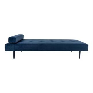 House Nordic - Capri - Daybed (mørkeblåt velour/sort) -