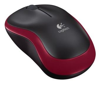 Logitech - M185 Wireless - Trådløs mus (rød/sort) -