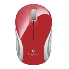 Logitech - M187 Wireless - Trådløs minimus (rød/hvid) -