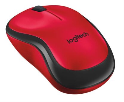 Logitech - M220 - Trådløs lydsvag mus (rød/sort) -