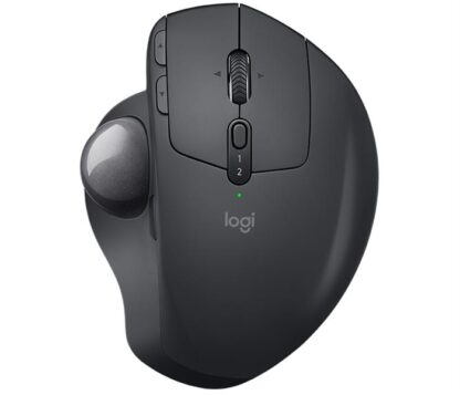 Logitech - MX ERGO - Trådløs ergonomisk mus (sort/grå) -