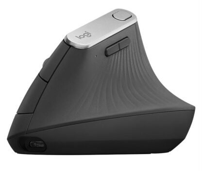 Logitech - MX VERTICAL - Trådløs ergonomisk mus (grafitgrå/sølvgrå) -