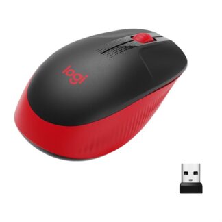 Logitech - M190 - Trådløs mus (Rød/sort) -