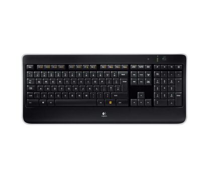 Logitech - K800 - Oplyst trådløst tastatur (sort) -