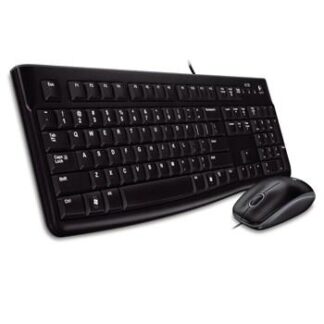 Logitech - MK120 - Desktopsæt á 1 tastatur & 1 mus (sort) -