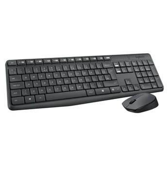 Logitech - MK235 - Trådløst desktopset á 1 tastatur & 1 mus (grå) -