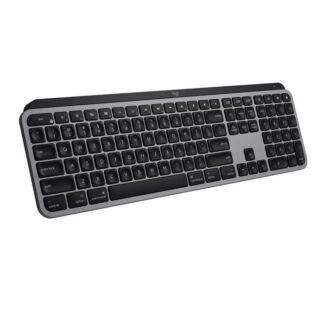 Logitech - MX Keys for Mac - Trådløst oplyst tastatur (sølvgrå/sort) -