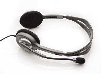 Logitech - H110 - Stereoheadset (grå) -