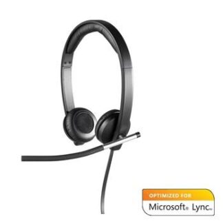 Logitech - UC H650e - USB stereoheadset (sort) -