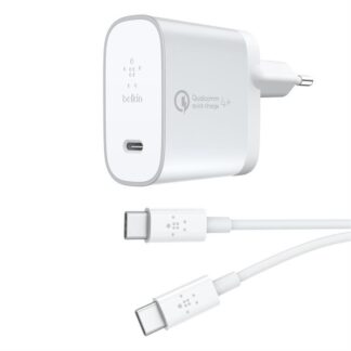 Belkin - QC4+27W - USB-C stik & USB-C til USB-C kabel (sølvgrå) -