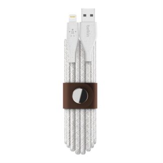 Belkin - DuraTek Plus - 3m Lightning til USB-A kabel (hvid) -