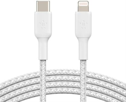 Belkin - BOOST CHARGE - 1m Lightning til USB-C flettet kabel (sort) -