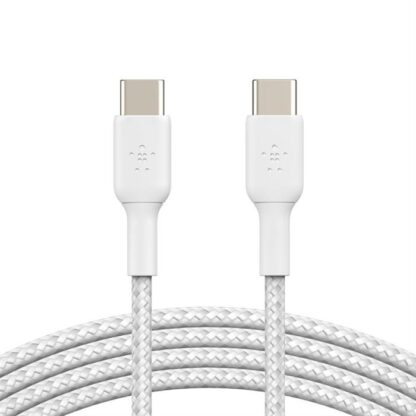 Belkin - BOOST CHARGE - 1m USB-C til USB-C flettet kabel (hvid) -