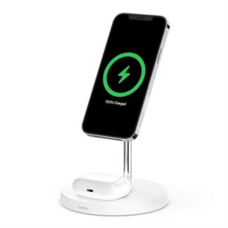 Belkin - BOOST CHARGE PRO - 2-i-1 Trådløs ladestander (hvid) -