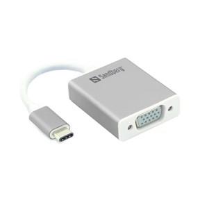 Sandberg - USB-C til VGA Link adapter (hvid) -