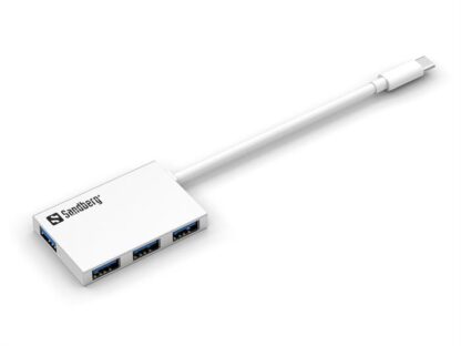 Sandberg - USB-C til 4 USB 3.0 Pockethub (hvid) -