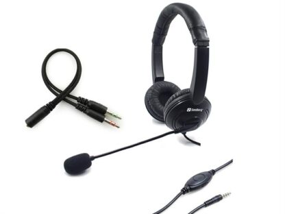 Sandberg - Saver - MiniJack Headset (sort) -