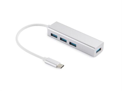 Sandberg - USB-C to 4 x USB 3.0 pockethub (sølvgrå) -