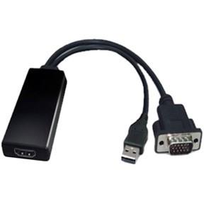 Sandberg - HDMI til VGA & Audio adapter (hvid) -