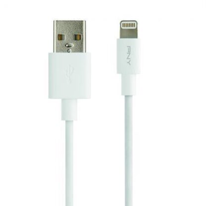 PNY - 1.2m Lightning til USB-A kabel (hvid) -