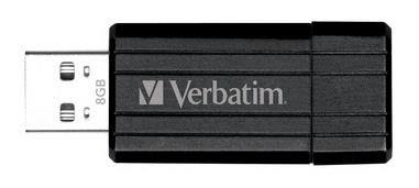 Verbatim - Store'n'go pin - 8 GB USB 2.0 (sort) -