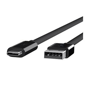 Belkin - 1m 3.1 USB-A til USB-C kabel (sort) -