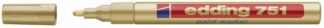 10 stk. Paint Marker Edding 751 Permanent Guld Rund Spids 1-2Mm - Edding