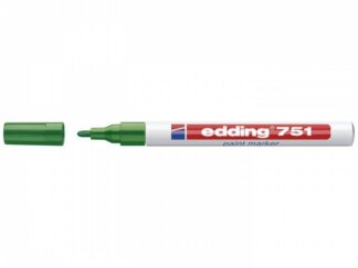 10 stk. Paint Marker Edding 751 Permanent Grøn Rund Spids 1-2Mm - Brother