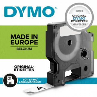 5 stk. Labeltape Dymo D1 12Mm Blå På Hvid - Dymo