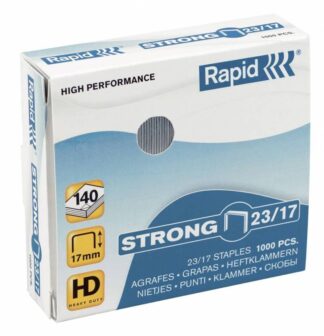 5 stk. Hæfteklammer Rapid 23/17 Strong Blokhæfter 1000Stk/pak - Rapid