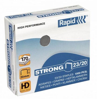 5 stk. Hæfteklammer Rapid Strong 23/20 1000Stk/pak - Rapid